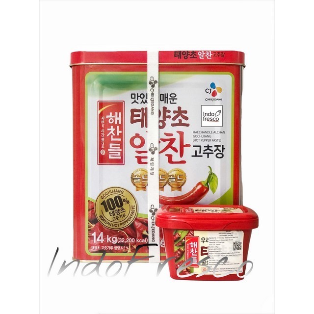 

Haechandle Gochujang- Saus Sambal Korea- Red Pepper Paste 14 kg