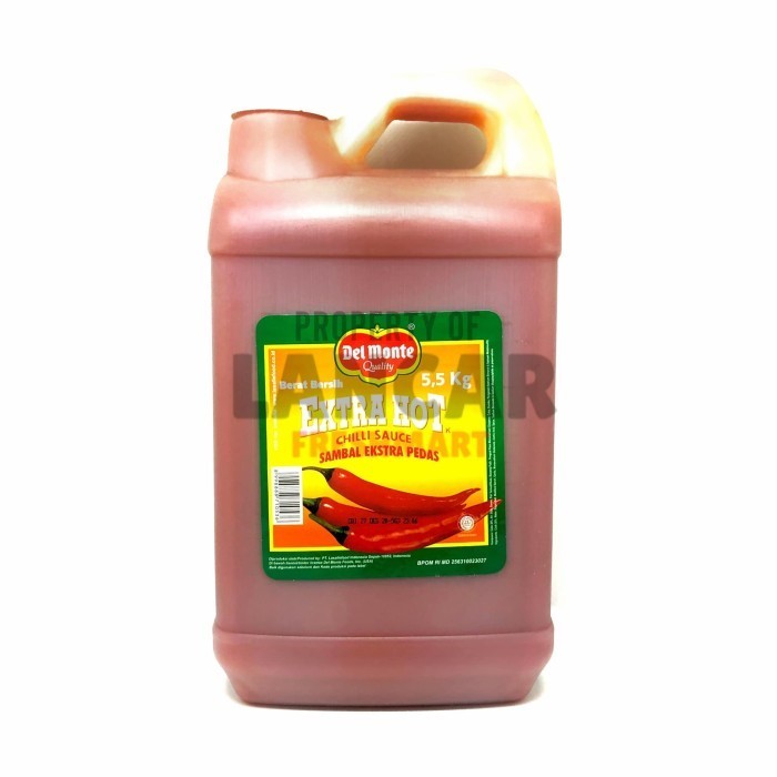 

DELMONTE SAUS SAMBAL GALON EXTRA HOT 5,5KG