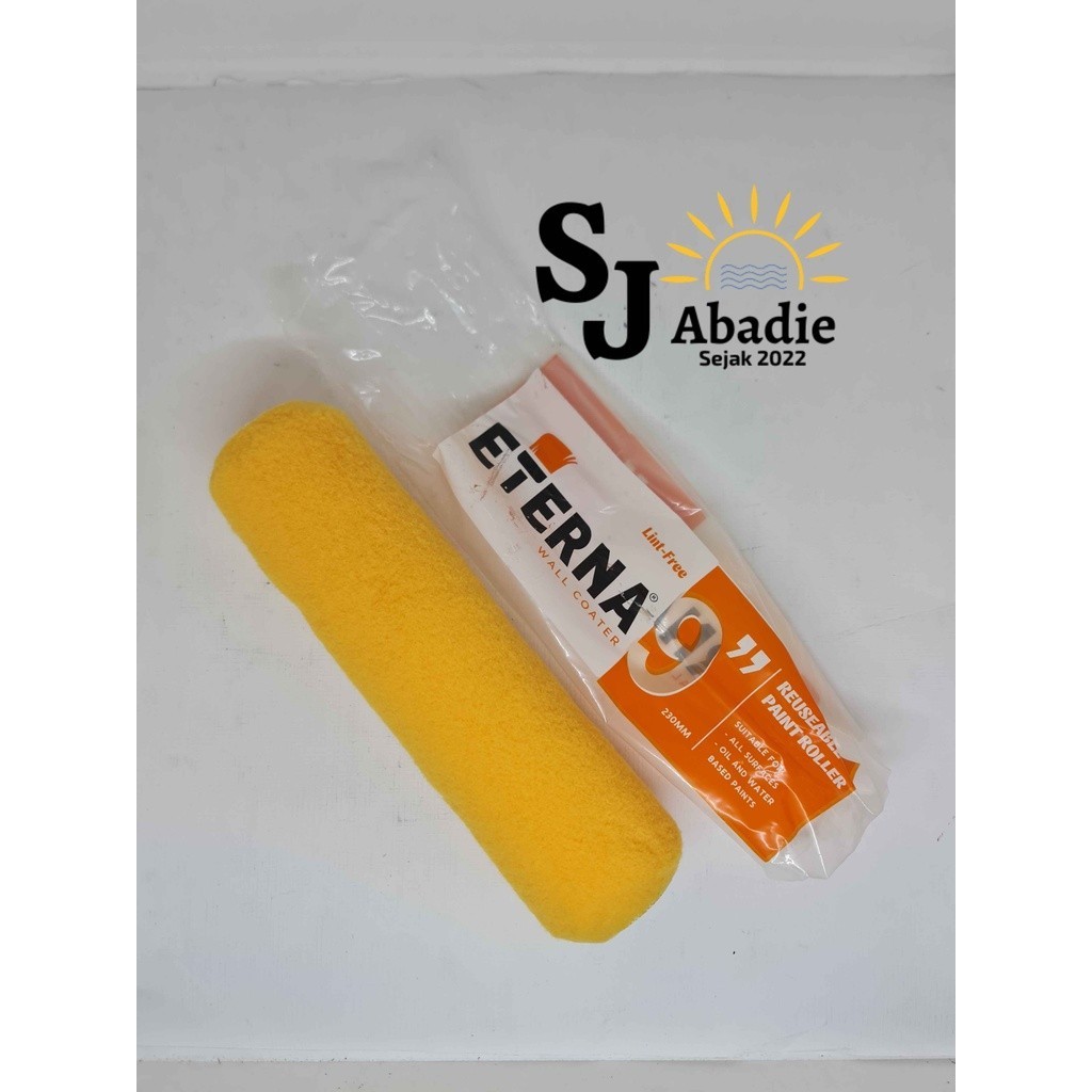 

(6 PCS) Bulu Kuas Rol ETERNA 9 Inch Reusable Paint Roller 230 mm SJ ABADIE