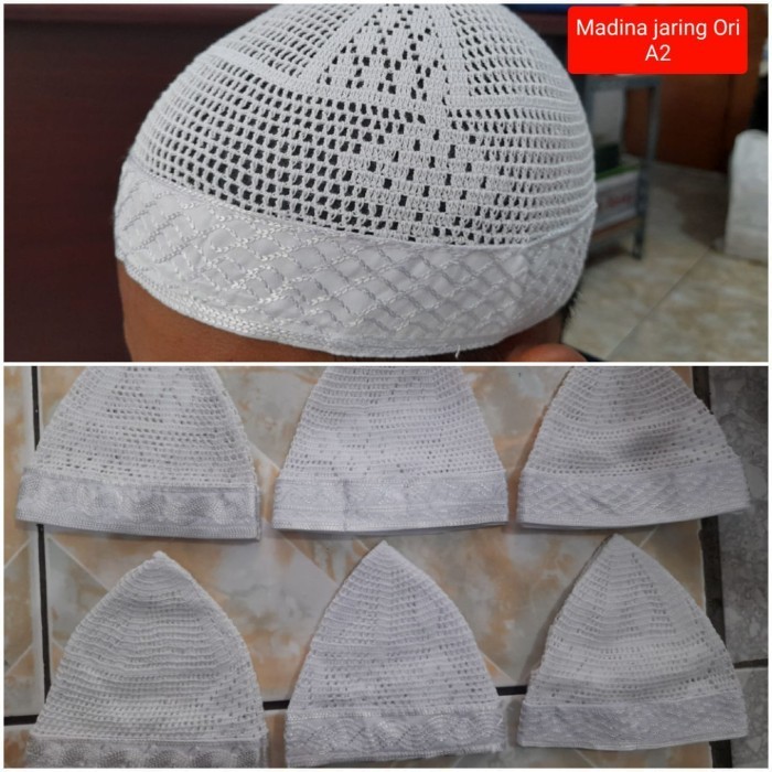 HOT PROMO Kopiah Peci Jaring Madinah dan Makkah Original