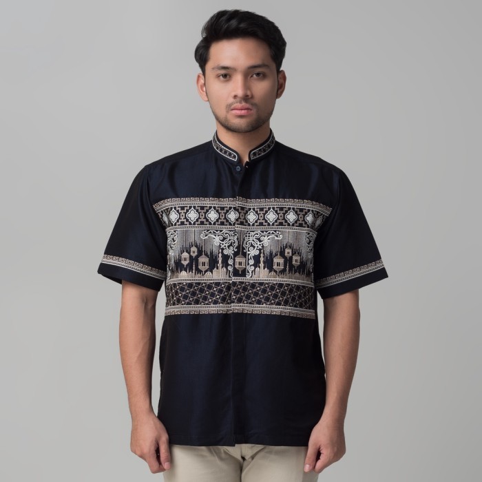 SALE Benhill Taqwa Bordir Pria Navy 2331-32-33