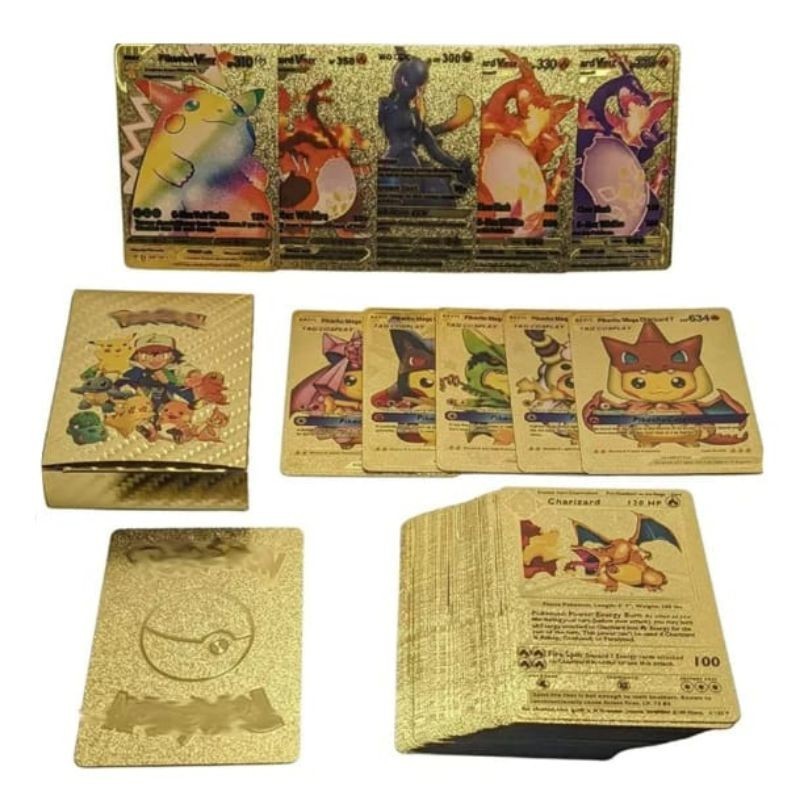 KARTU POKEMON GOLD / MAINAN ANAK KARTU POKEMON GOLD CARD POKEMON