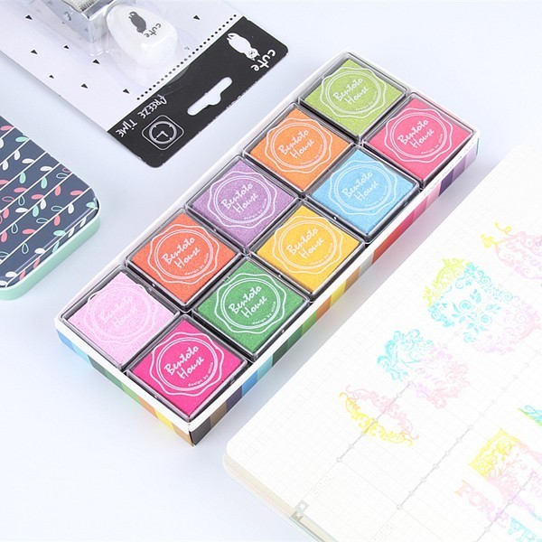 

1 Set 20 Pcs 20 Warna Stamp Pad Bantalan Bak Stempel Ink Pad Hb1379