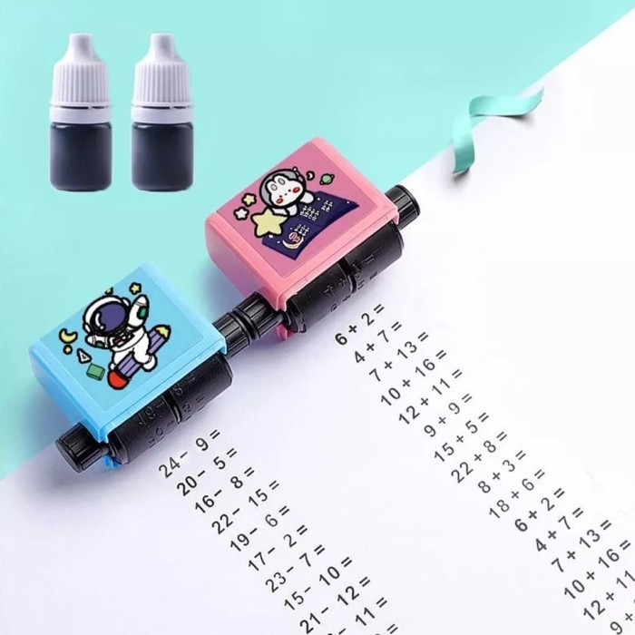 

Stempel Soal Matematika - Stamp Roller Belaiar Matematika - Satuan