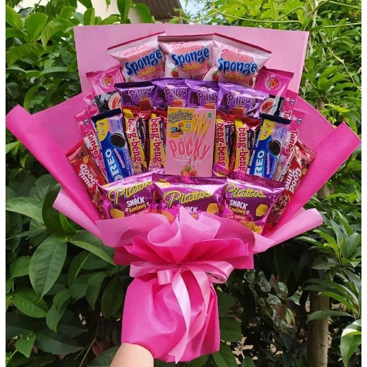 

{VALENTINE} (B) Buket BIG PREMIUM POCKY COKLAT BESAR/paket/bingkisan Snack Ulang Tahun/Ultah/ Wisuda/Kado/Hadiah TERLARIS