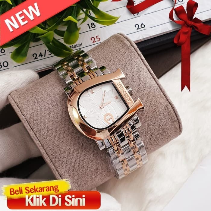 PROMO KLIK BELI  JAM TANGAN WANITA AIGNER ORIGINAL TYPE : A1800 BATERAI T3 TERMURAH