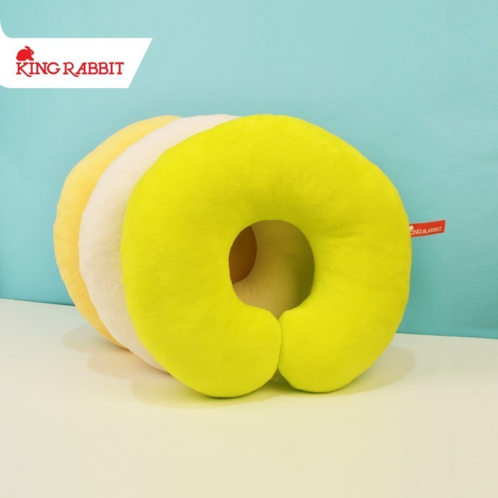 King Rabbit Ne Pillow Bantal Leher Travel