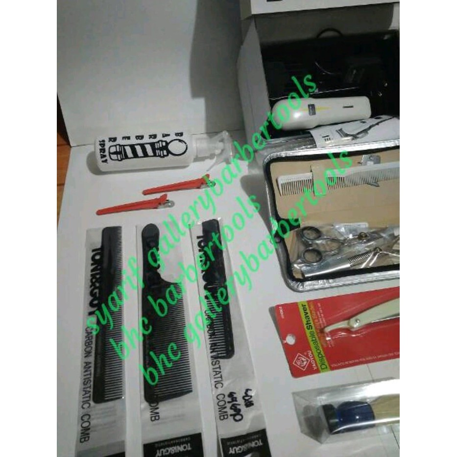 Set Paket Perlengkapan Alat Pangkas Rambut Barber Potong Rambut 0308