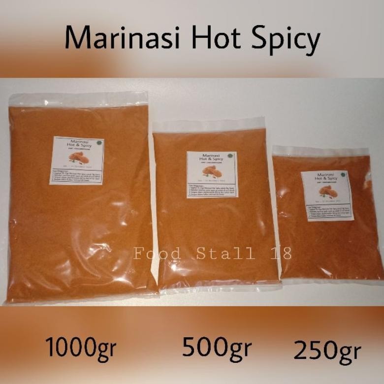 

Terbaru Marinasi Hot Spicy Fried Chicken 1Kg - Tepung Marinade Rendaman Daging Ayam Goreng Pedas 1 Kg