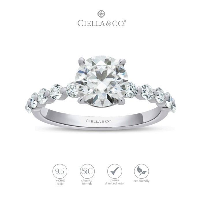 CIELLA & CO - ESSEL SOLITAIRE ENGAGEMENT RING CINCIN MOISSANITE