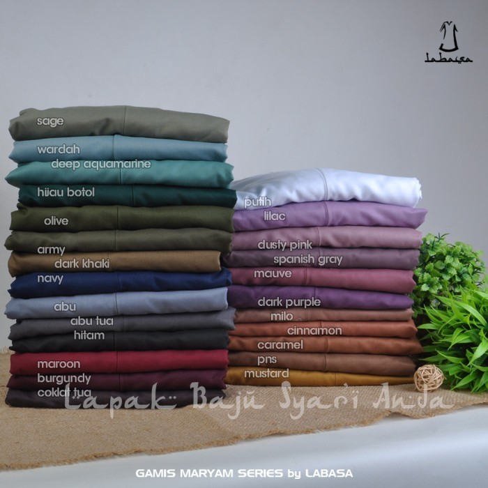 MURAH Gamis Toyobo Polos Basic Maryam Series