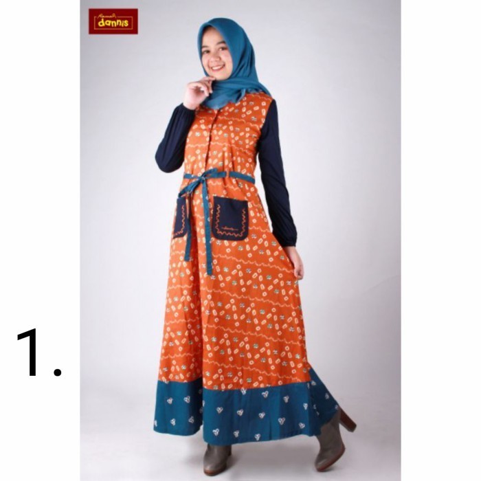 HRG DISKON Abaya gamis batik Jumputan Dannis Collection