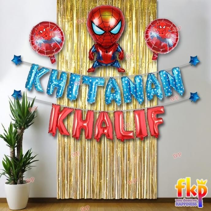 Paket Dekorasi Khitanan Simpel / Tasyakuran Sunatan Dekor Balon