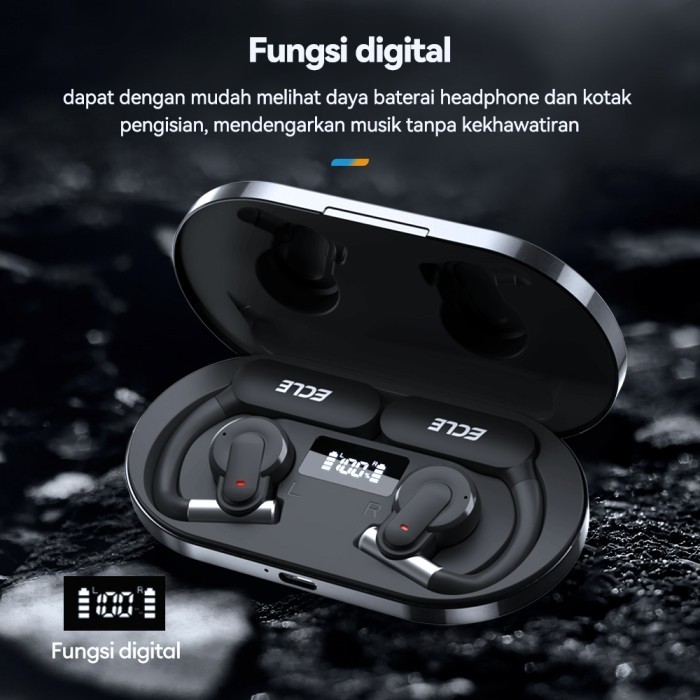 Ecle Tws W01 Air Conduction Earphone Sport Bluetooth O Ear Ipx7