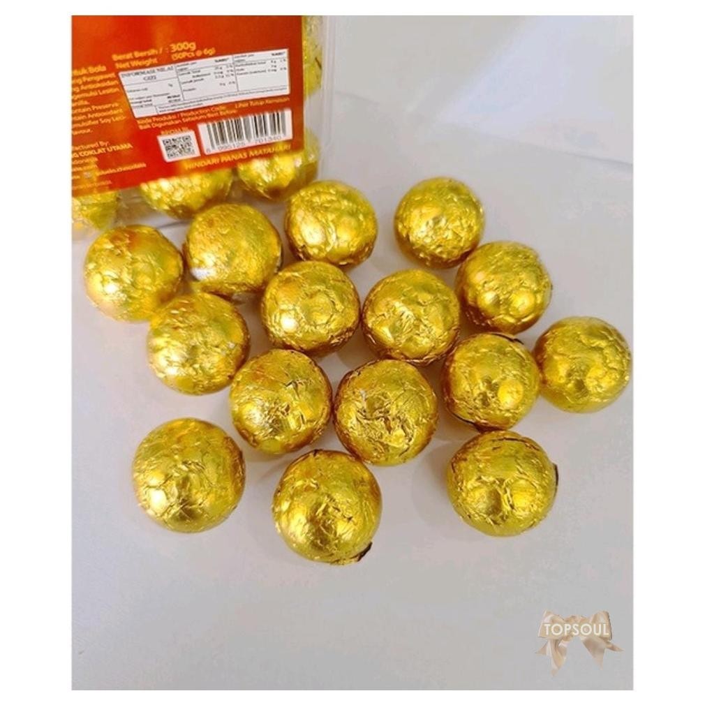 

PROMO MURAH Golden Ball isi 6 toples Cokelat Bola Emas mirip Ferrero Rocher cocok untuk Parcel Dus