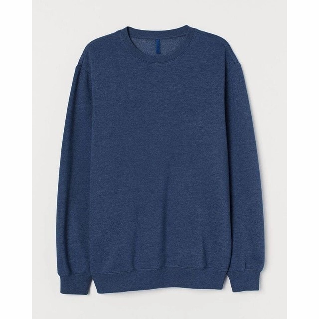 READY Crewneck Sweater Pria Wanita H&M Basic Polos Sweater HnM Fulltag