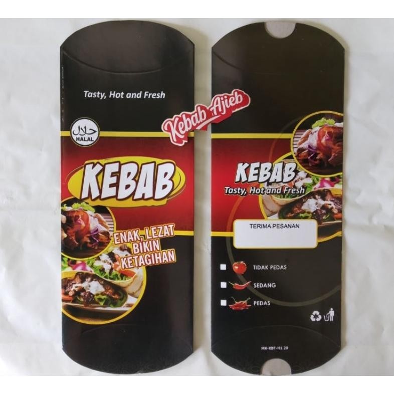 

Termurah Dus / Kemasan Kebab Kecil (50pcs), Bahan Karton