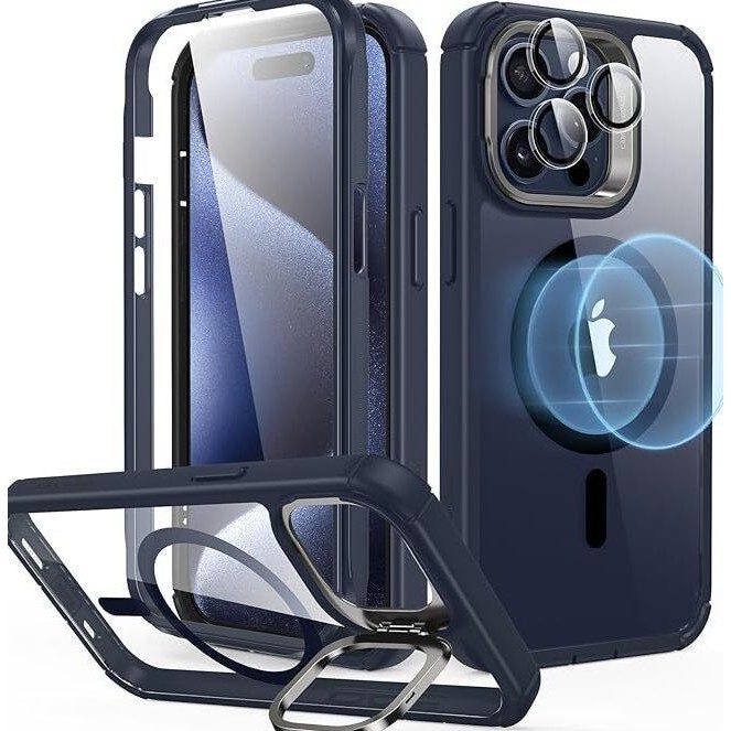 Big Sale Esr Armor Tough With Stash Stand Magsafe For Iphone 15 Promax