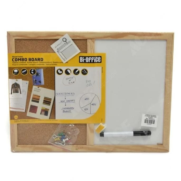 

Combo Board Bi-Silque Cork Board and White Board Bi-Office Papan Tulis