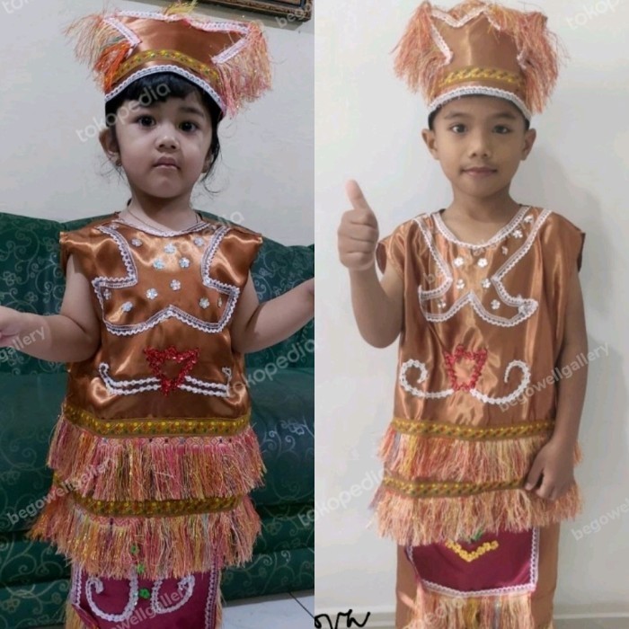 Baju Adat Papua Anak Laki Perempuan Paud Tk Sd