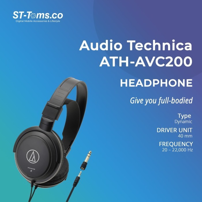 Audio Technica Ath-Avc200 Sonicpro Over-Ear Headphone