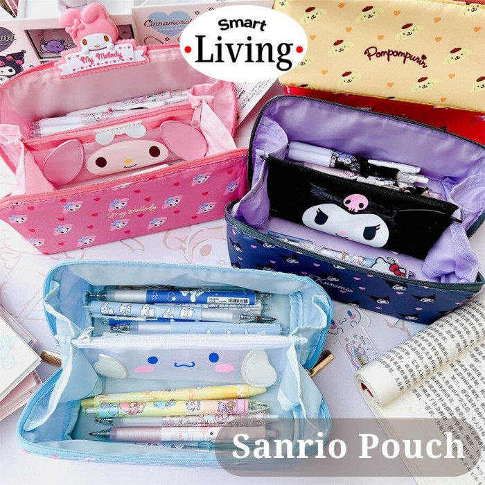 

SMRTLIV - Kotak Pensil Sanrio / Pouch Kuromi / Dompet Kosmetik Sanrio -fo3