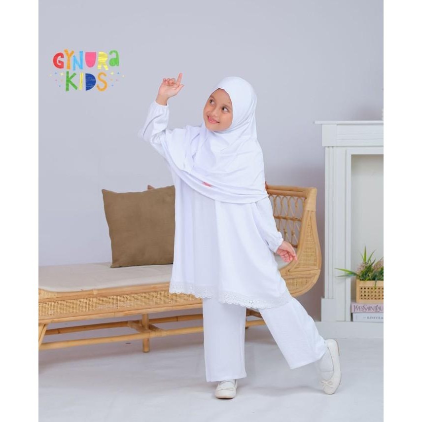 BISA COD - GAMIS ANAK PEREMPUAN USIA 2 12 TAHUN BAJU PAKAIAN MUSLIM ANAK PUTIH 52