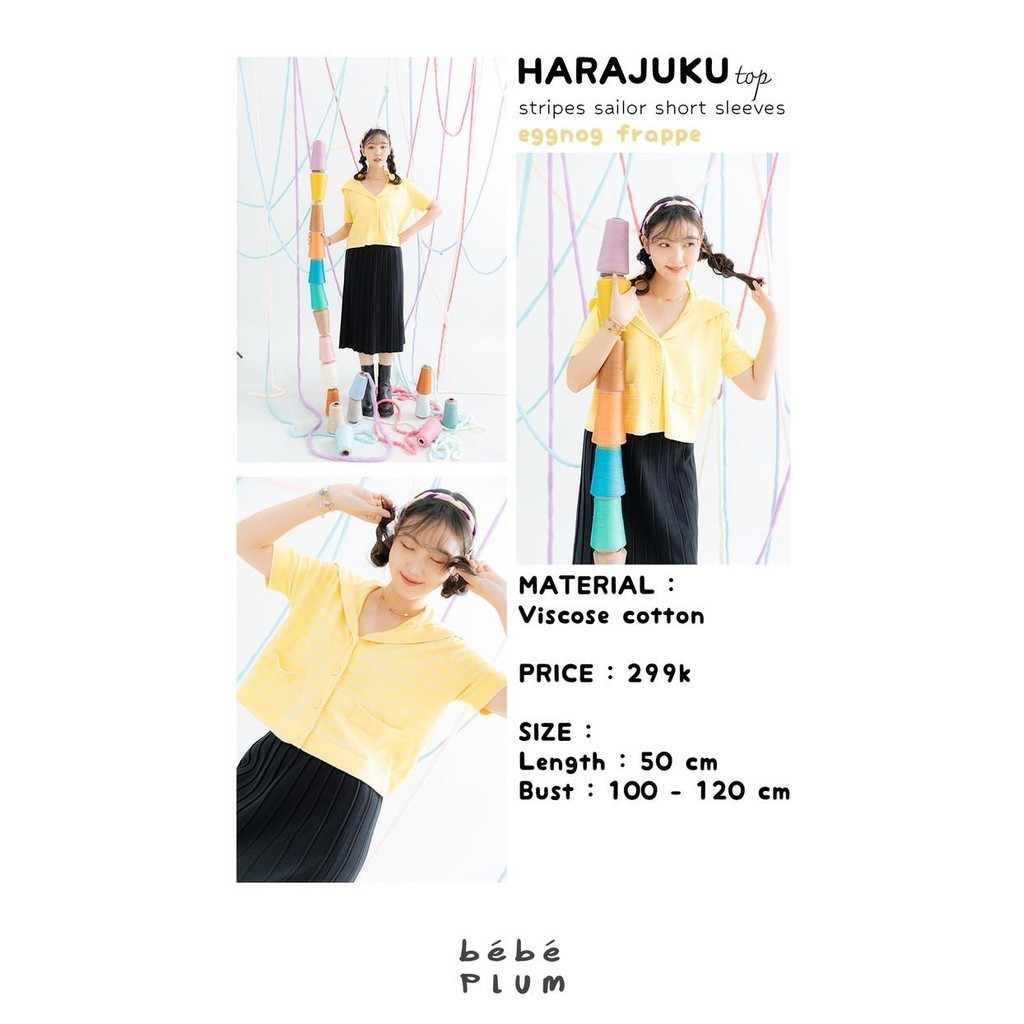 BISA COD - BEBEPLUM - HARAJUKU TOP