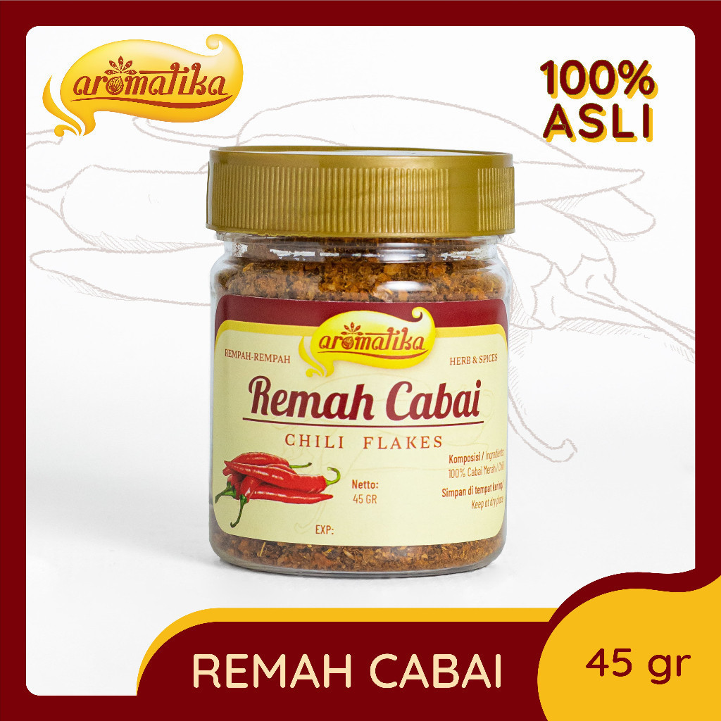 

Cabai Remah Aromatika (100% asli): Remah Cabe Pedas dan Gurih untuk Masakan Pedas dan Menggugah Selera