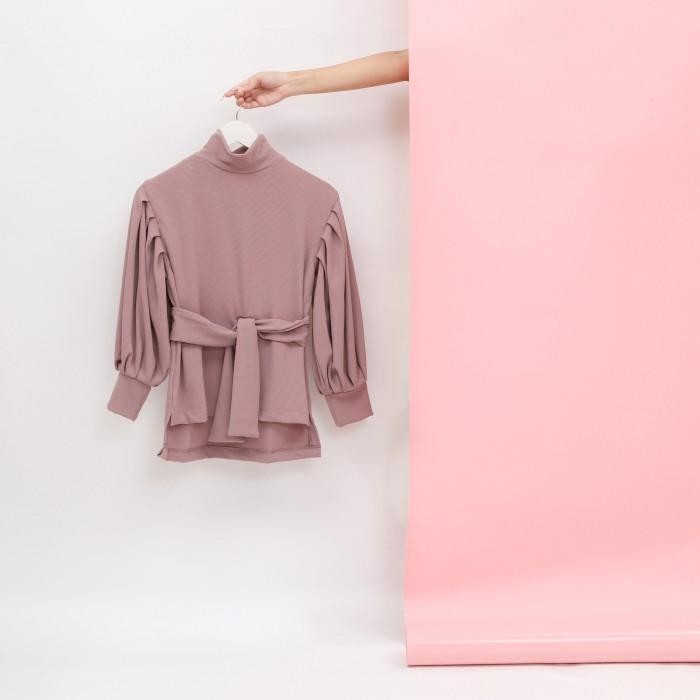 BISA COD - YUKA BLOUSE TURTLENECK WAFFLE