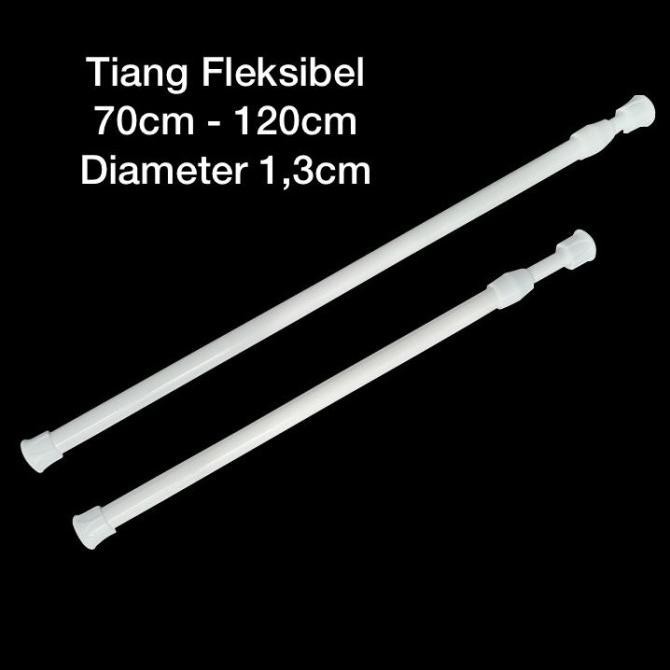 Tongkat Serbaguna Gantungan Fleksibel 70Cm 120Cm Curtain, Tiang