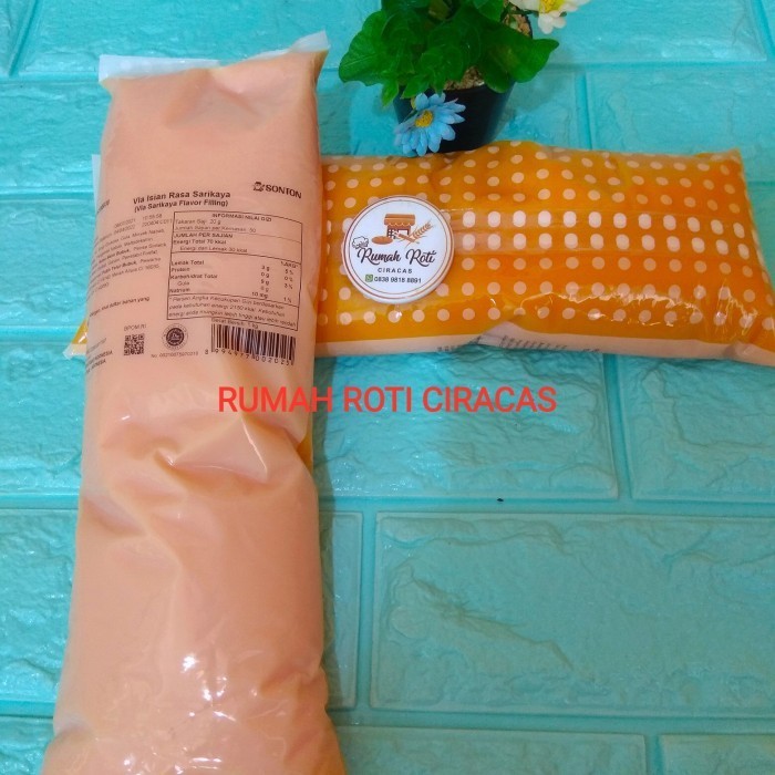 

Sonton Vla Srikaya Rasa 1Kg Isian Selai Filling Roti 1 Kg Donut Kaya