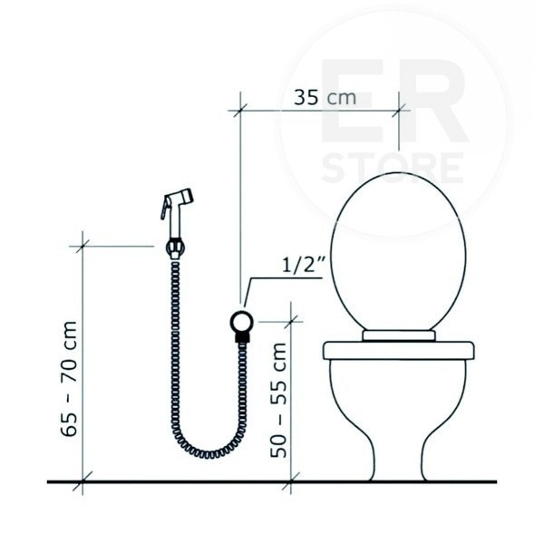 Kloset Duduk Volk 663 Paket Lengkap