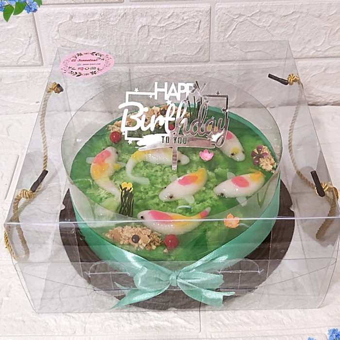 

Ready Hampers puding lumut ikan koi/kado ultah birthday/natal/imlek/lebaran