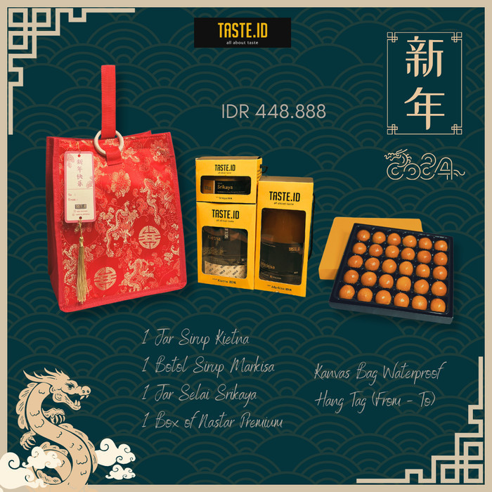 

Ready TASTE. ID Hampers Chinese New Year / Parcel Imlek / Hampers Imlek