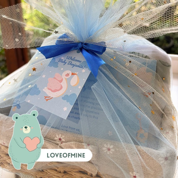 

Ready Premium hampers wrapping bungkus kado for baby gift