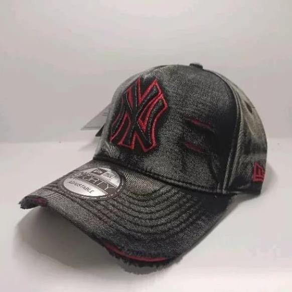 Topi Baseball Import Pria Model Sobek Washing / Topi DIstro Premium