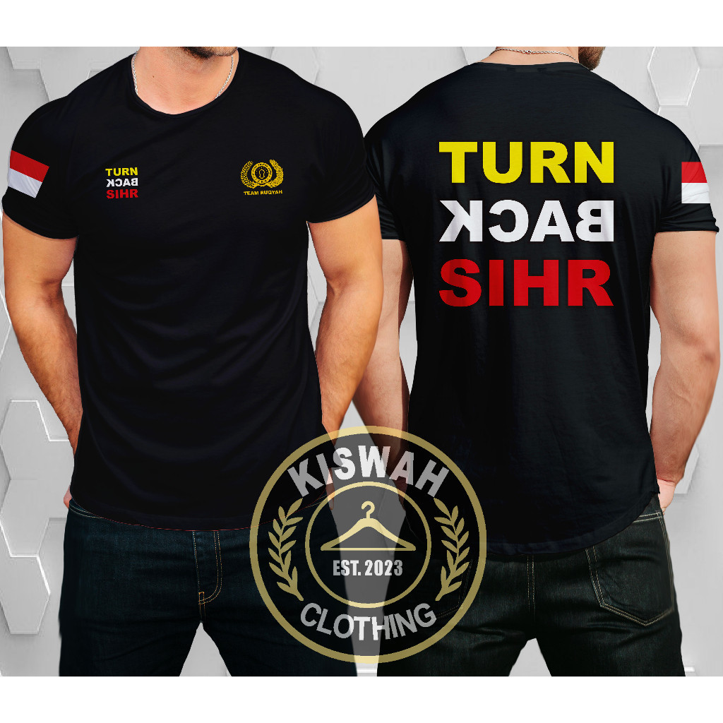 Kaos Tshirt JRA Jam'iyyah Ruqyah Aswaja Turn Back Sihr DB Baju Distro