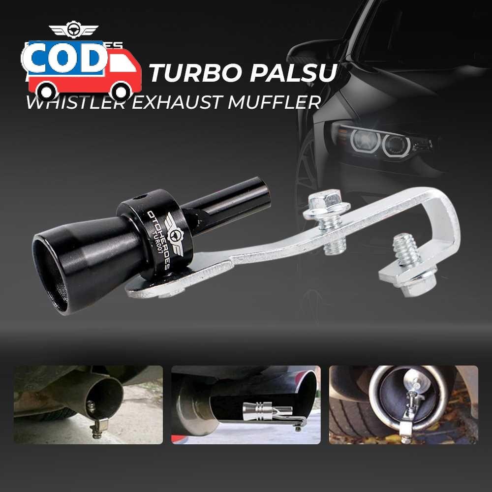 Peluit Knalpot Turbo Penyiul Suara Mobil Balap Aluminium Pluit Siul Kenalpot Keren Whistler Exhaust 