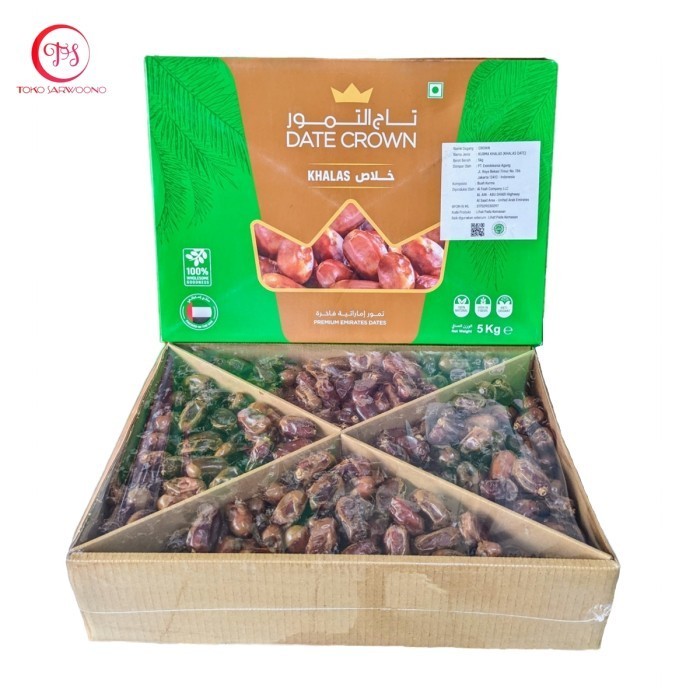 

Kurma - Kurma Khalas Date Crown 5 Kg - Datecrown Dates Al Foah