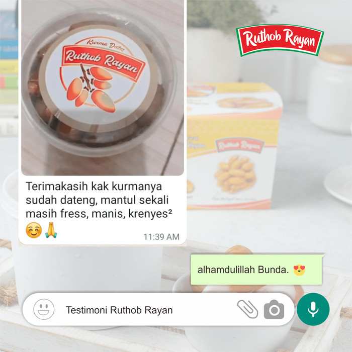 

Kurma - Bundling Kurma Ruthob Rayan Muda Promil Basah Premium 900Gram 450 Gram