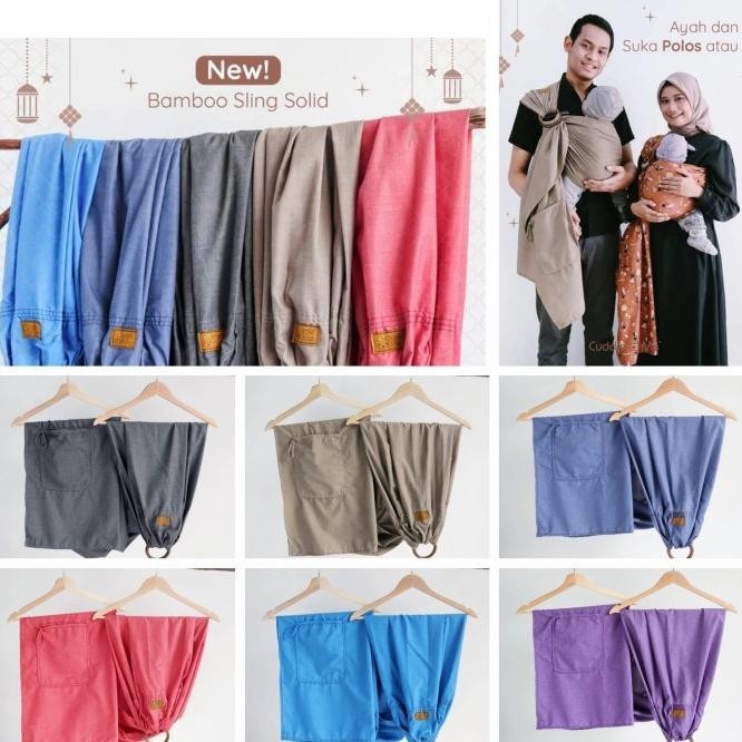 [New]Cuddlle Me Ring Sling Bamboo Polos Gendongan Ring Sling Cuddle Me | Kalestrina
