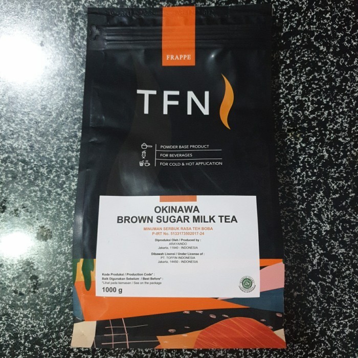 

Bubuk Minuman Okinawa Brown Sugar Milk Tea Toffin 1kg