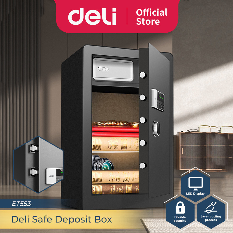 Deli Safe Box ET553 Brankas Besi Digital