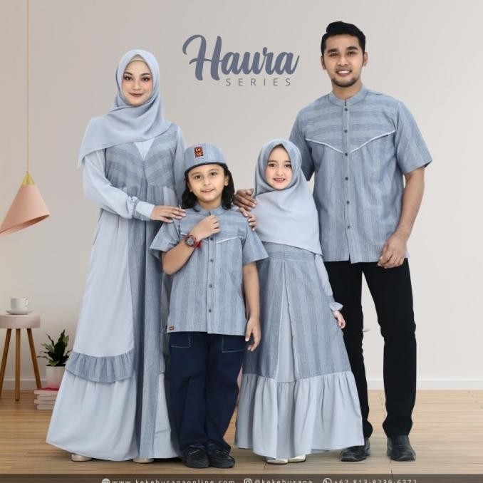 New Sarimbit Keluarga Keke Seri Haura Grey Stok Terbatas