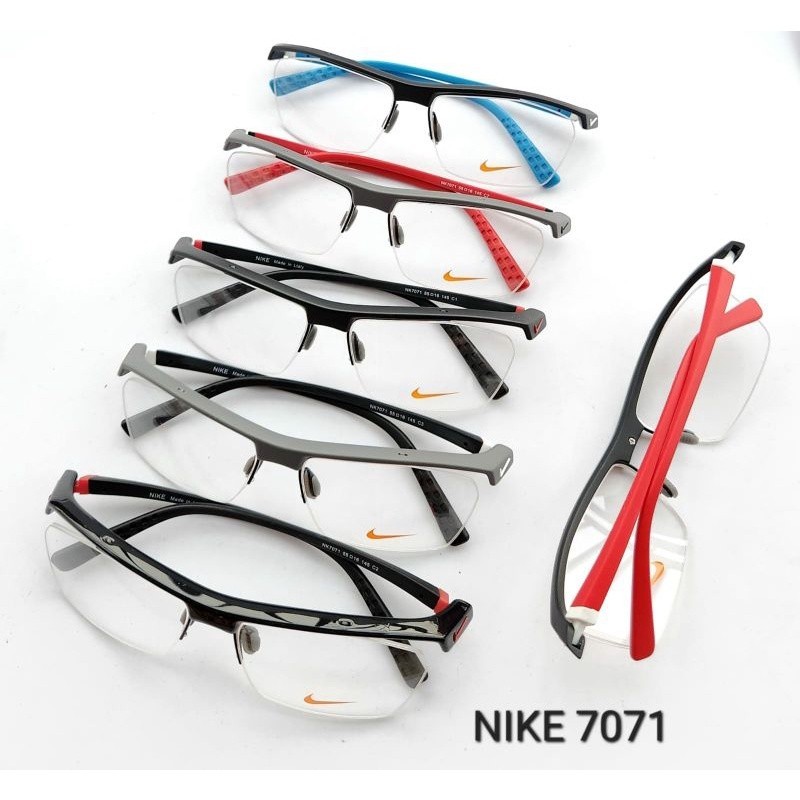 [ONLINE EXCLUSIVE] Frame kacamata nike7071 half Kacamata Pria formal fashion