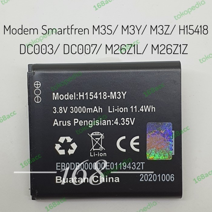 Baterai Batre Modem Smartfren Andromax 4G MIFI M3Y M3Z M3S Original