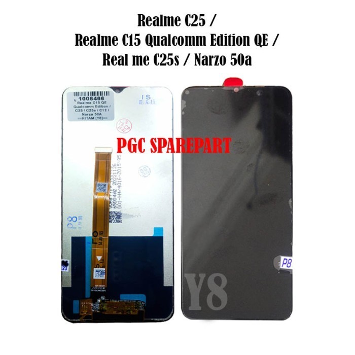 Original OEM LCD Realme C12 C15 Qualcomm Edition QE C25 C25S Narzo 50A