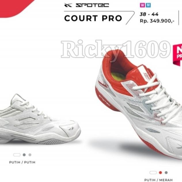 Baru SEPATU TENIS SPOTEC COURT PRO - SEPATU TENNIS SPOTEC - ORIGINAL SPOTEC