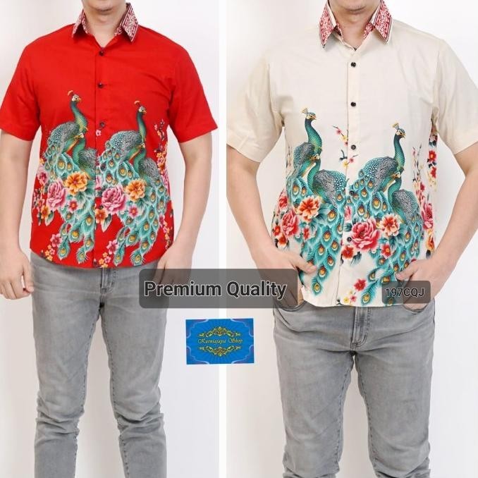 Kemeja Batik Pria Imlek/Batik Imlek/Batik Sincia/Baju Imlek Pengiriman Cepat